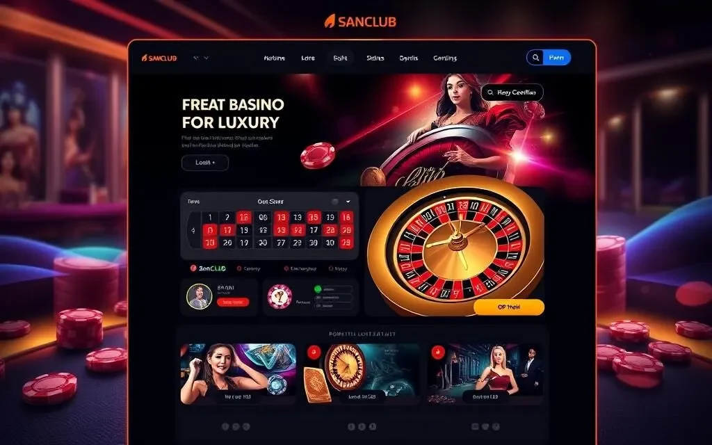 Giao diện SanClub thuận tiện cho cả người mới và người chơi lâu năm