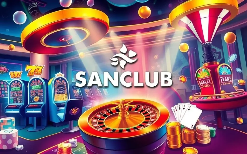 SanClub có nhiều trò chơi casino hấp dẫn như Baccarat, Blackjack, Roulette